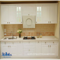 Pole Linear Style White PVC Kitchen Cabinet